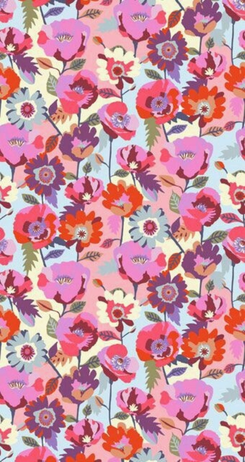 Contemporary floral repeat by Cha Miyoung